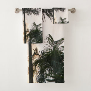 Lush Glam Palm Tree 1 Bath Towel Set
