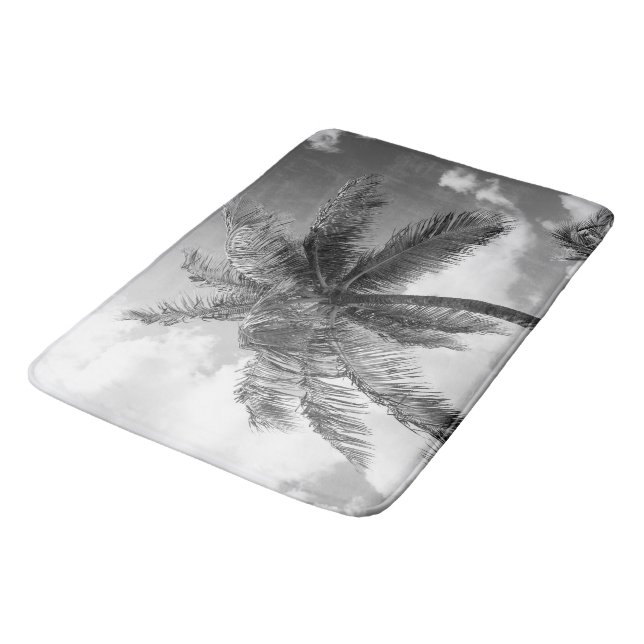Lush Glam Palm Tree 2 Bath Mat (Angled)