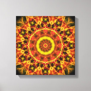 Lush Glow  kaleidoscope Canvas Print