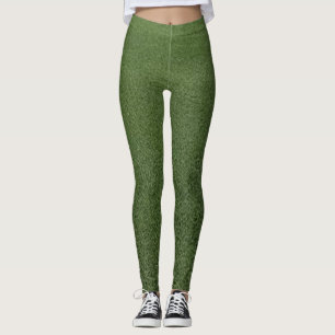 Lush Green Artificial Grass Nature Design   Fresh  Leggings