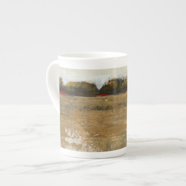 Lush Green Countryside Landscape Bone China Mug (Front Left)