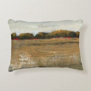 Lush Green Countryside Landscape Decorative Pillow