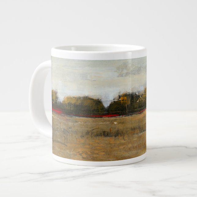 Lush Green Countryside Landscape Large Coffee Mug (Front Left)
