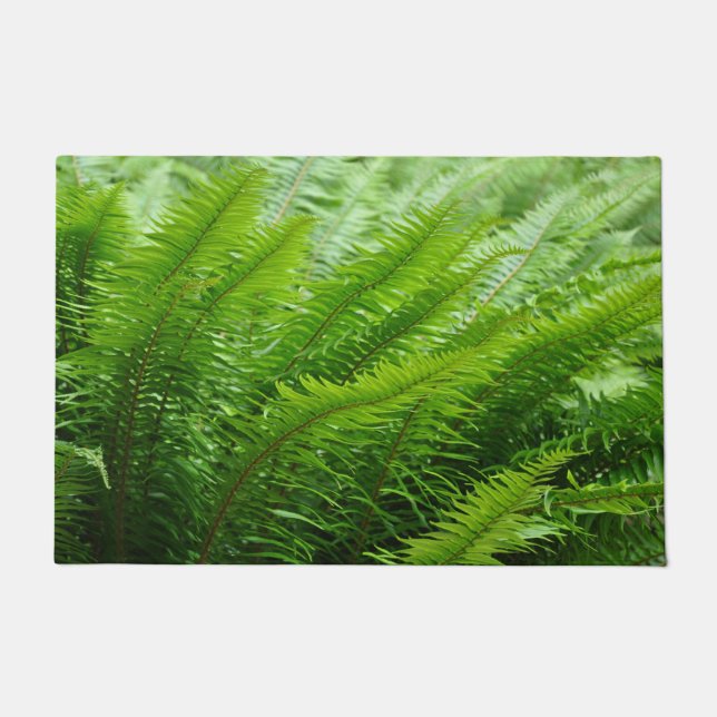 Lush green ferns      doormat (Front)