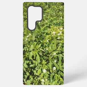 Lush green floral field samsung galaxy case