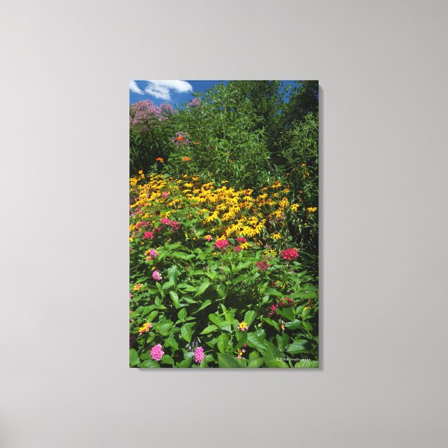 Lush Green Garden Canvas Print (Front)