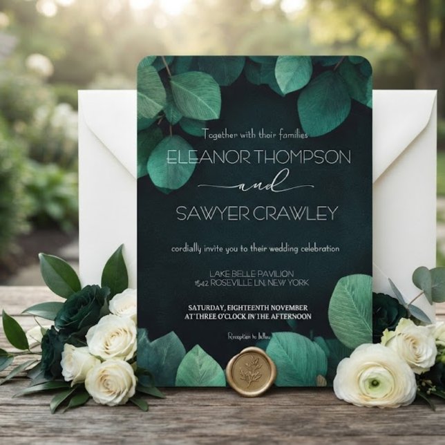 Lush Green Garden Wedding Invitation (Creator Uploaded)