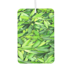 Lush Green Leaves Pattern – Nature Botanical Air Freshener