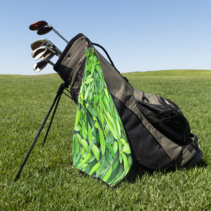 Lush Green Leaves Pattern – Nature Botanical  Golf Towel