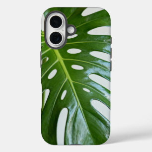 Lush Green Monstera Leaf iPhone 16 Case