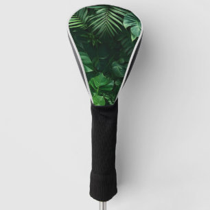 Lush Green Tropical Leaves  Golf Head Cover