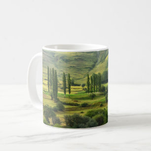 Lush Green Valley Landscape Coffee Mug