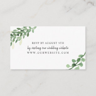 Lush Greenery mariage RSVP carte en ligne