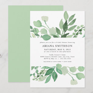 Lush Greenery nuptiale invitation 4197