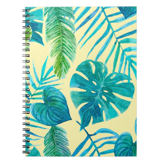 Lush greenery of tropical plants from jungle. Endl Notebook (Front)