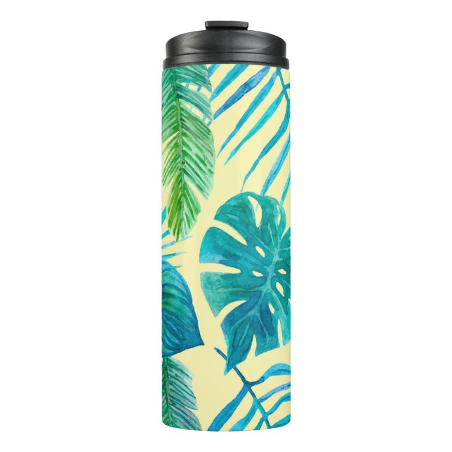 Lush greenery of tropical plants from jungle. Endl Thermal Tumbler (Front)