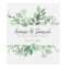 Lush Greenery Wedding Wine Label