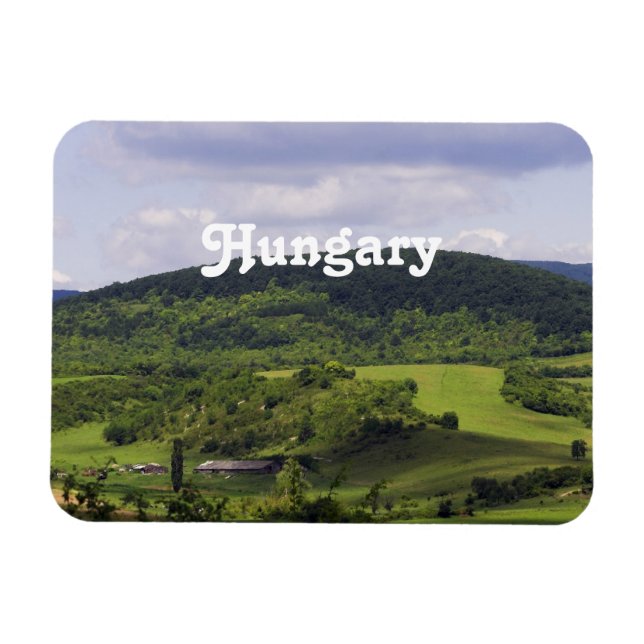 Lush Hungary Landscape Magnet (Horizontal)