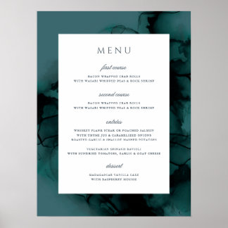 Lush Ink Buffet Menu Poster