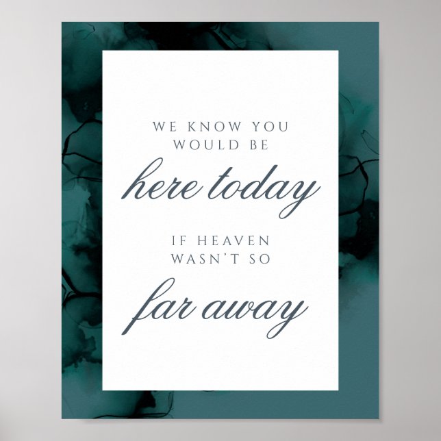 Lush Ink memorial wedding sign (Front)