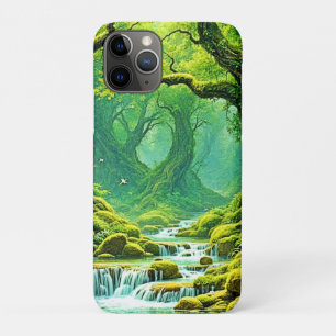 Lush Jungle Waterfall Bliss iPhone 11 Pro Case