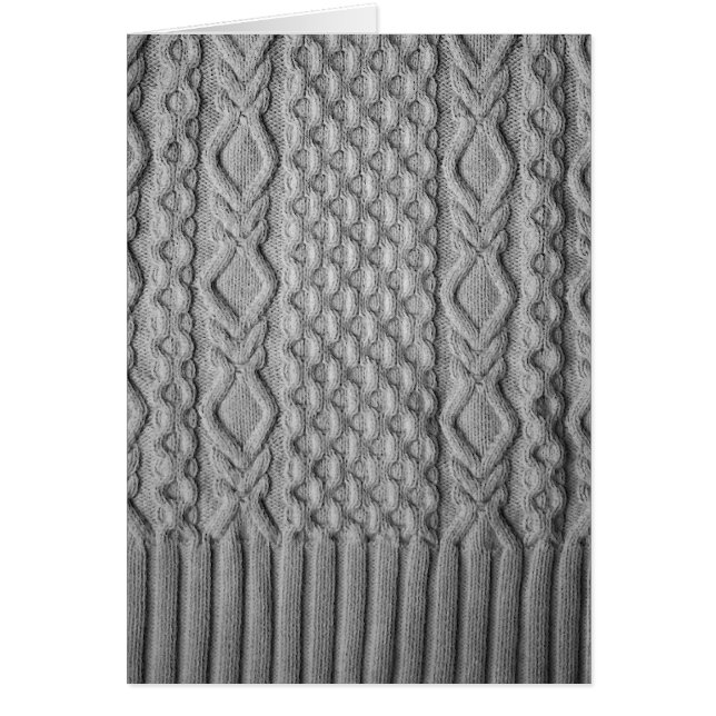 Lush knitted cables. (Front)