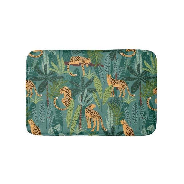 Lush Leopard Jungle Bath Mat (Front)