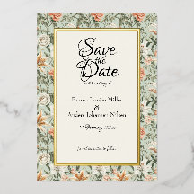 Lush Luxe, Tiger Lily & Mint, Save the Date