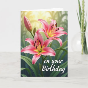 Lush Petal Birthday Card