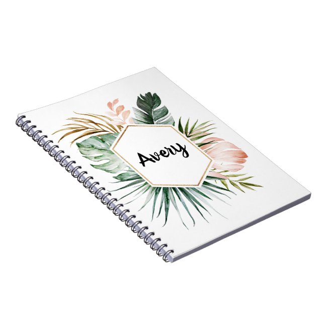 Lush Tropics Personalized Notebook (Right Side)