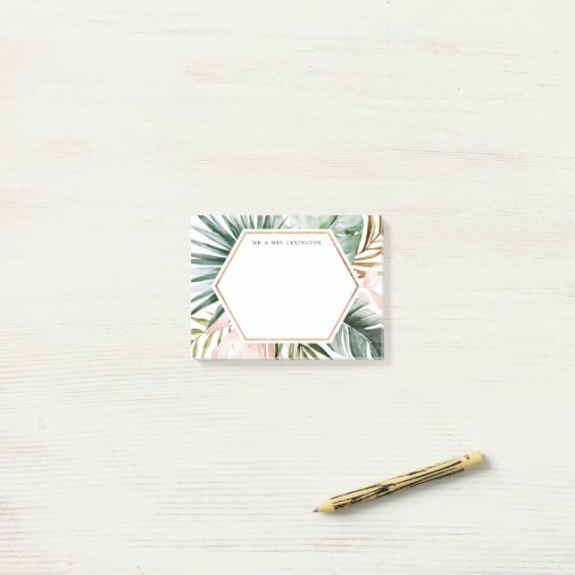 Lush Tropics Post It Note Pad (On Desk)