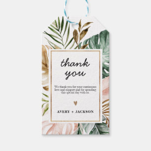 Lush Tropics Wedding Favour Tag