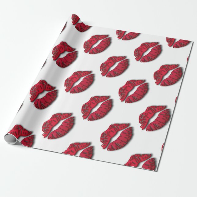 Lushious Lips Wrapping Paper (Unrolled)