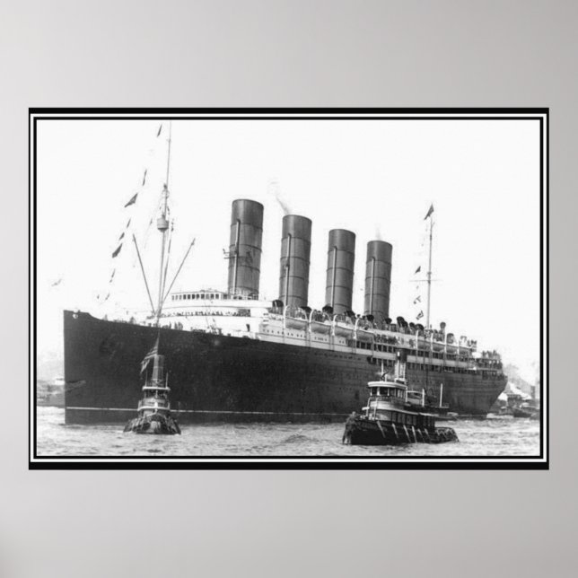Lusitania 1906 Poster photo Vintage (Devant)