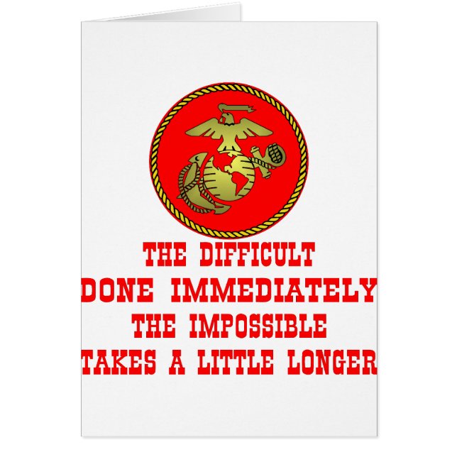 L'USMC, La Difficulté À Réaliser Immédiatement L'I (Devant)