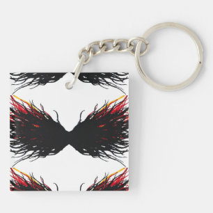 Lust Abstract 7 Deadly Sins Alcohol Ink Art Keychain