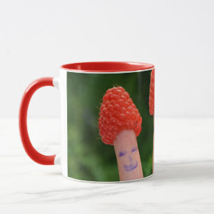 Lustige Himbeerfinger Mug