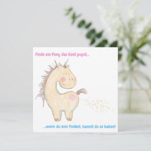 Lustige Pferde Karte für Pferdeliebhaber, Pferd Holiday Card