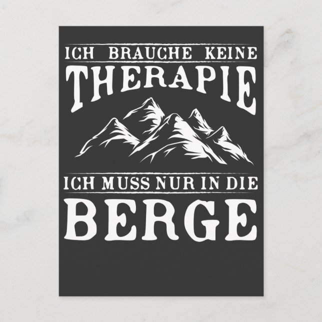 Lustiger Wander Spruch für Bergsteiger Postcard (Front)