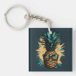 Lustiges Ananas Obst Keychain