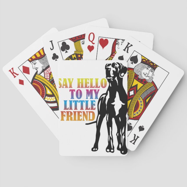 Lustiges Doggenbild Playing Cards (Back)