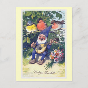 "Lustiges Quartett" Vintage German Postcard