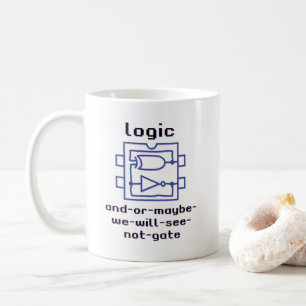 Lustiges Spaß Logikgatter mit boolescher Funktion  Coffee Mug