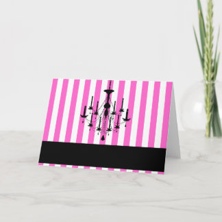 Lustre Carte pour notes-rose