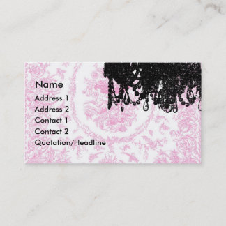 Lustre de Paulette Paris et cartes de visite de