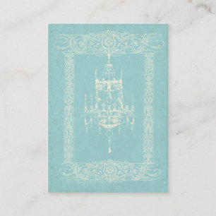 Lustre élégant et carte de visite fait sur