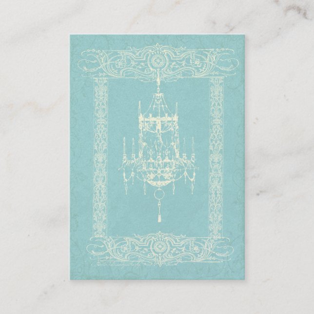 Lustre élégant et carte de visite fait sur (Devant)