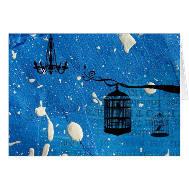 Lustre et cages d'oiseaux (Devant horizontal)