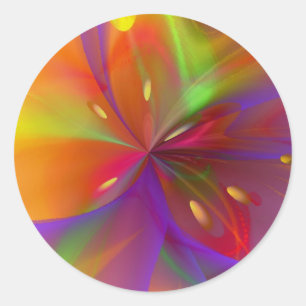 Lustrous Lily Classic Round Sticker