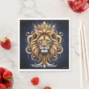"Lustrous Lion Legacy" Napkin